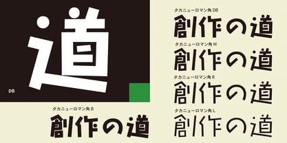 Takanewroman-kaku Font Poster 2